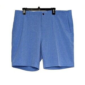 Peter Millar Men’s Sz 40 Blue Shackleford Hybrid Melange Performance Golf Shorts